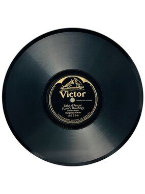 Margaret McKee Salut d'Amour / Invitation 10in Shellac 78 RPM Victor 18755